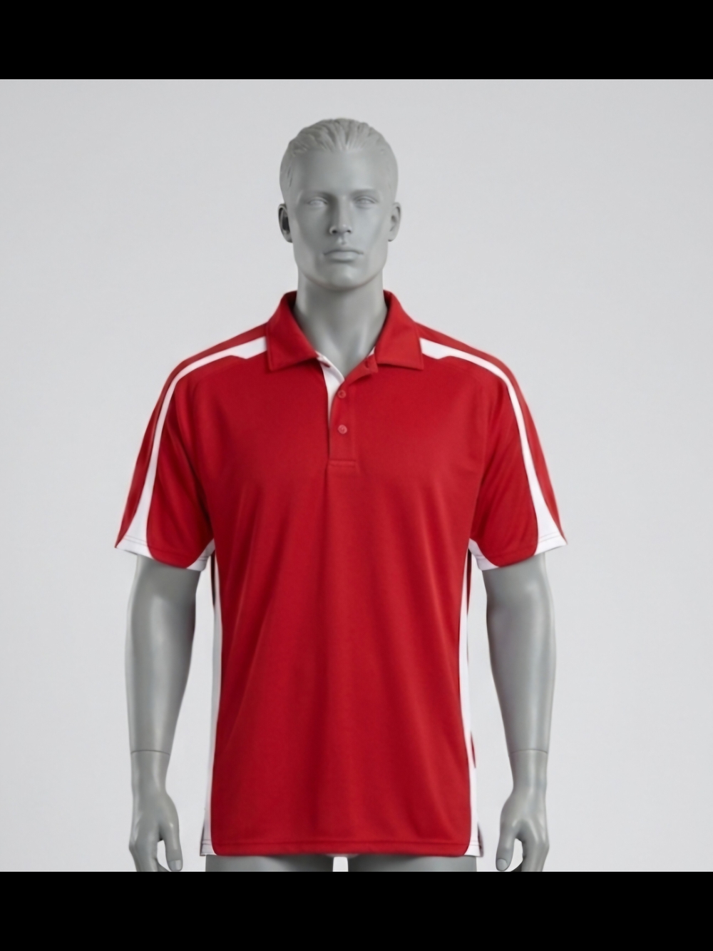 Large Russell Athletic Red Polo with White Panels